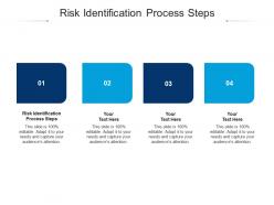 Risk identification process steps ppt powerpoint presentation gallery sample cpb