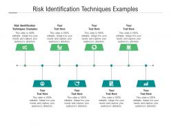 Risk identification techniques examples ppt powerpoint presentation outline guide cpb