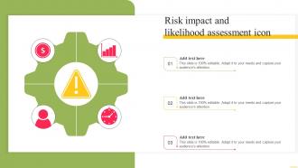 Risk Impact And Likelihood Assessment Icon