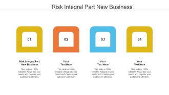 Risk integral part new business ppt powerpoint presentation gallery slide portrait cpb