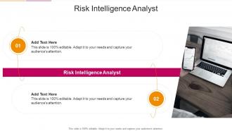 Risk Intelligence Analyst In Powerpoint And Google Slides Cpb
