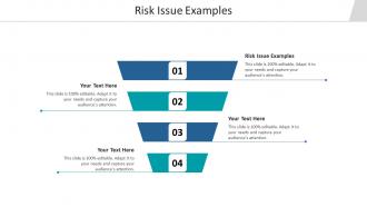 Risk issue examples ppt powerpoint presentation infographics maker cpb