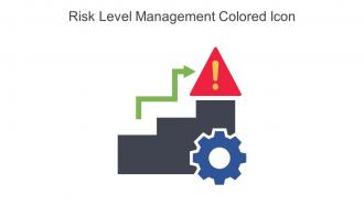 Risk Level Management Colored Icon in powerpoint pptx png and editable eps format