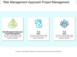 Risk management approach project management ppt powerpoint presentation deck cpb