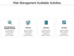 Risk management auditable activities ppt powerpoint presentation professional cpb