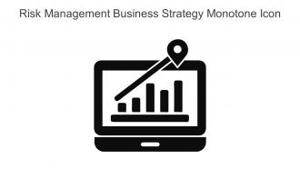 Risk Management Business Strategy Monotone Icon In Powerpoint Pptx Png And Editable Eps Format