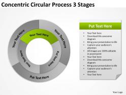 Risk Management Consulting Concentric Circular Process 3 Stages Powerpoint