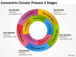 Risk Management Consulting Concentric Circular Process 5 Stages Powerpoint Slides 0523
