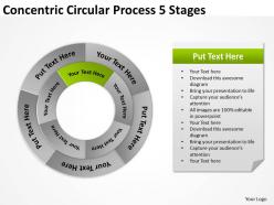 Risk Management Consulting Concentric Circular Process 5 Stages Powerpoint