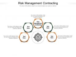 Risk management contracting ppt powerpoint presentation ideas templates cpb