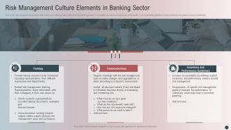 Risk Management Culture Elements In Banking Sector