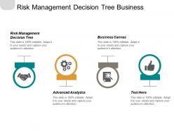 Risk management decision tree business canvas advanced analytics grey market cpb