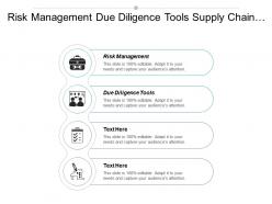 Risk management due diligence tools supply chain management cpb