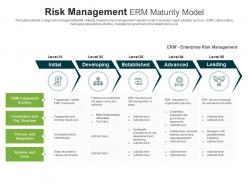 Risk management erm maturity model