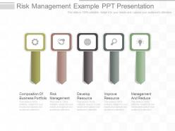 Risk management example ppt presentation