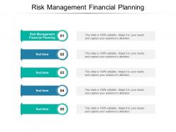 Risk management financial planning ppt powerpoint presentation visuals cpb