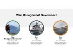 Risk management governance ppt powerpoint presentation model graphic tips cpb