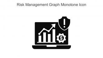 Risk Management Graph Monotone Icon In Powerpoint Pptx Png And Editable Eps Format