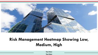 Risk Management Heatmap Showing Low Medium High PPT Sample AT