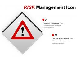 Risk Management Icon Ppt Design Templates