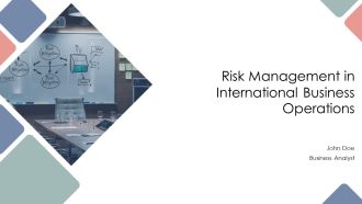 Risk Management In International Business Operations PPT Structure AT