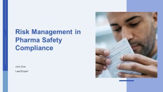 Risk Management In Pharma Safety Compliance PPT Summary AT