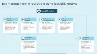 Risk Management In Real Estate Using Feasibility Analysis