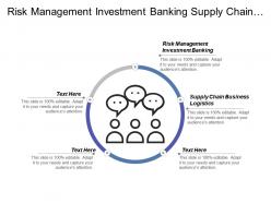 Risk management investment banking supply chain business logistics cpb