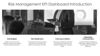 Risk Management KPI Dashboard Showing Cost Control And Risk Score PPT Information AT Aesthatic Pre-designed