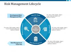 Risk management lifecycle ppt layouts ideas