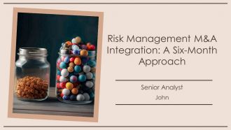 Risk Management M A Integration A Six Month Approach PPT Mockup AT