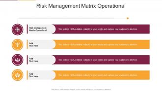 Risk Management Matrix Operational In Powerpoint And Google Slides Cpb