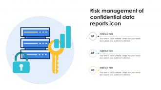 Risk Management Of Confidential Data Reports Icon