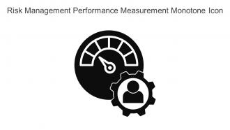 Risk Management Performance Measurement Monotone Icon In Powerpoint Pptx Png And Editable Eps Format