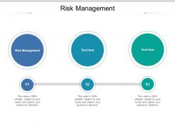 Risk management ppt powerpoint presentation outline show cpb