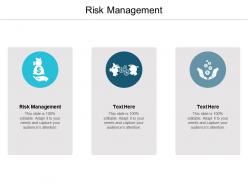 Risk management ppt powerpoint presentation summary design inspiration cpb