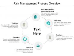 Risk management process overview ppt powerpoint presentation file design templates cpb