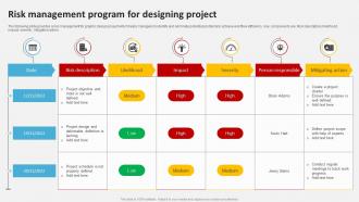 Risk Management Program For Designing Project