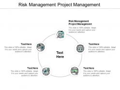 Risk management project management ppt powerpoint presentation pictures guidelines cpb