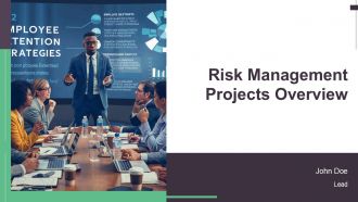 Risk Management Projects PPT Mockup AT