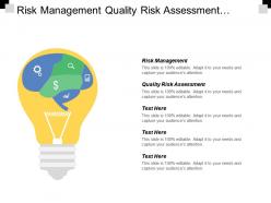 Risk management quality risk assessment project timeline template cpb