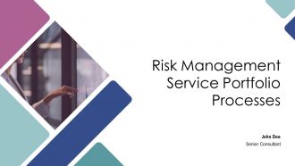 Risk Management Service Portfolio Processes PPT PowerPoint AT