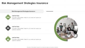 Risk Management Strategies Insurance In Powerpoint And Google Slides Cpb