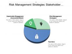 Risk management strategies stakeholder engagement assessment matrix stakeholder theory cpb