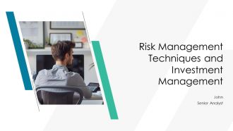 Risk Management Techniques And Investment Management PPT Outline AT