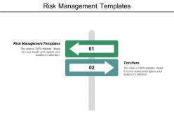 Risk management templates ppt powerpoint presentation file graphics example cpb