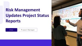Risk Management Updates Project Status Reports PPT Structure AT