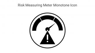 Risk Measuring Meter Monotone Icon In Powerpoint Pptx Png And Editable Eps Format