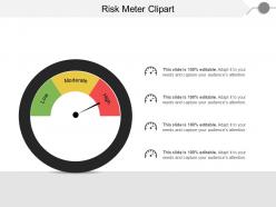 Risk meter clipart