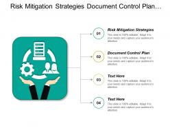 Risk mitigation strategies document control plan project management cpb